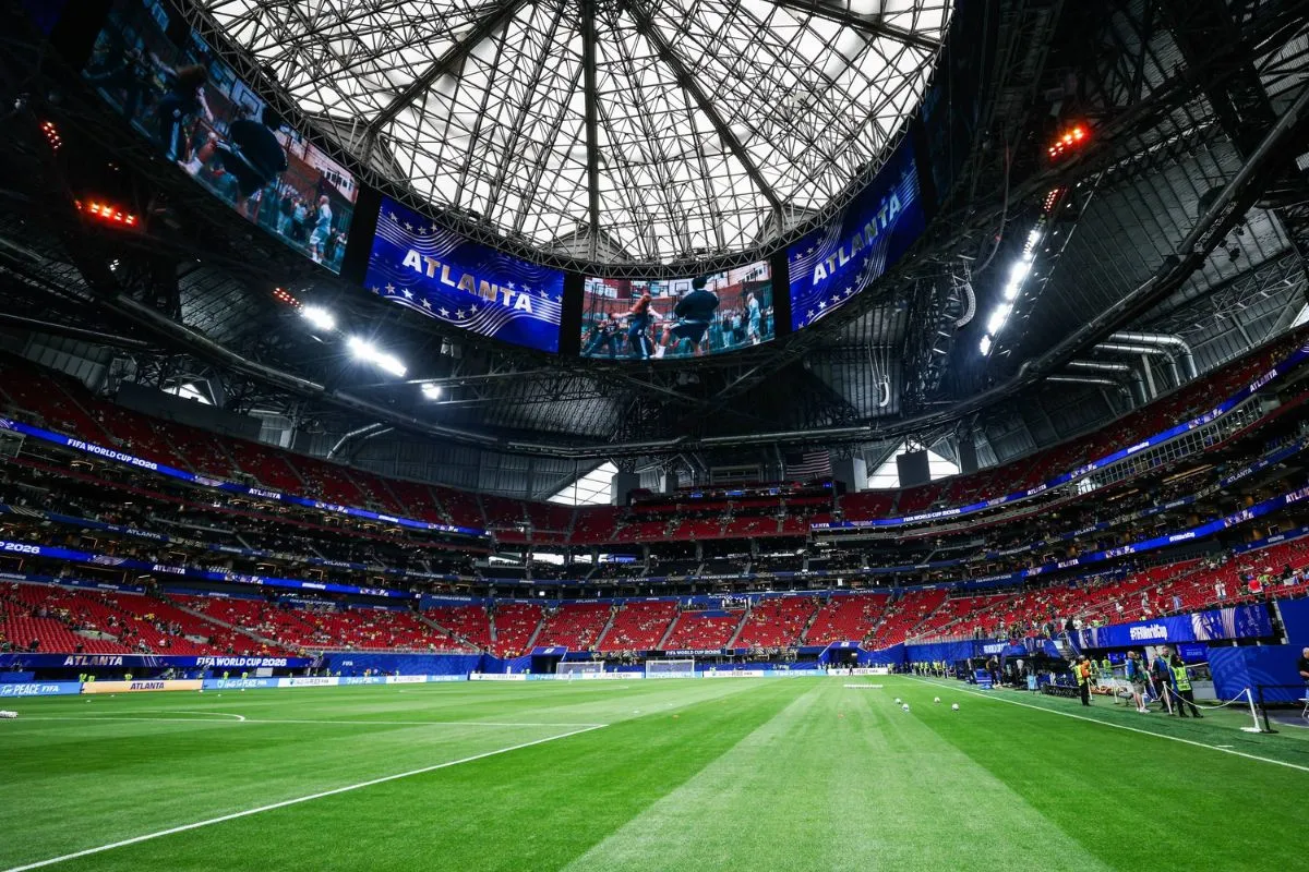 A general view of the Atlanta Stadium