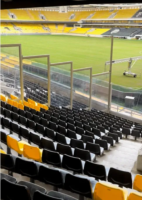 AEK Athens away section view | AEK Athens away end view 