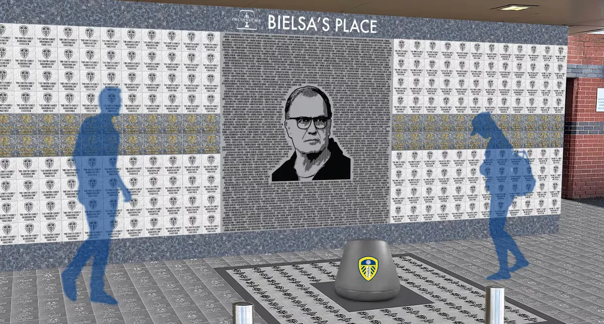 How Bielsa's Place is expected to look with the commemorative bucket