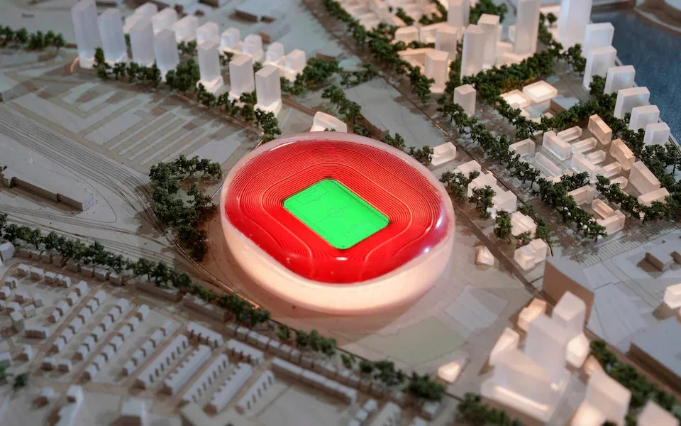Old Trafford redevelopment images