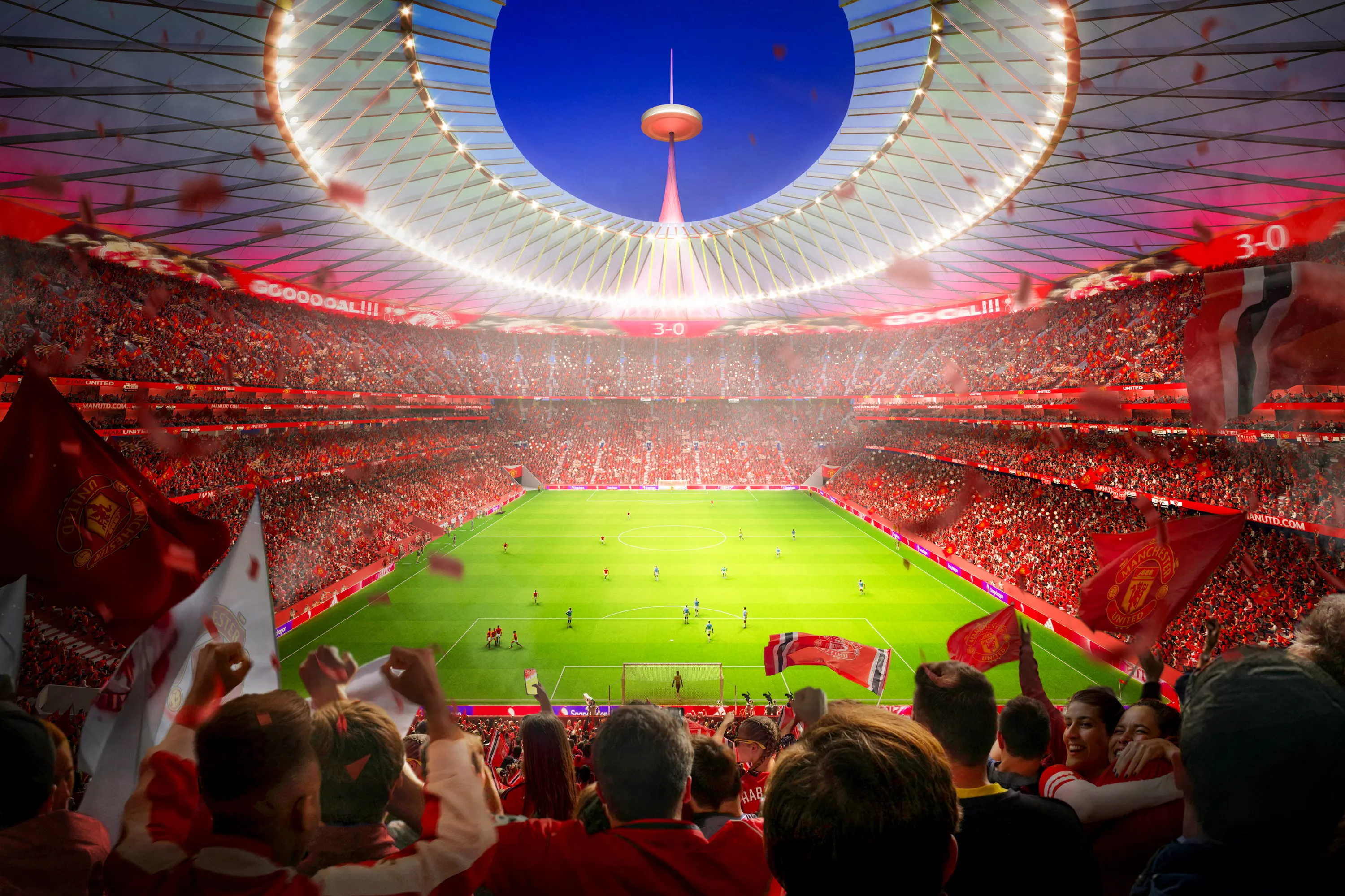 Former Man United winger concerned about &ldquo;edgy&rdquo; concept for new &pound;2bn stadium amid &ldquo;circus&rdquo; fears (exclusive)