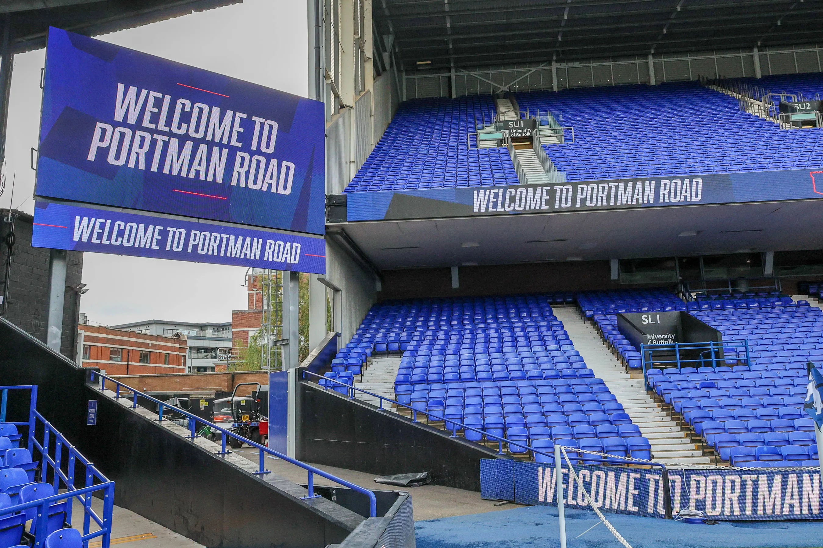 A general view inside Portman Road
