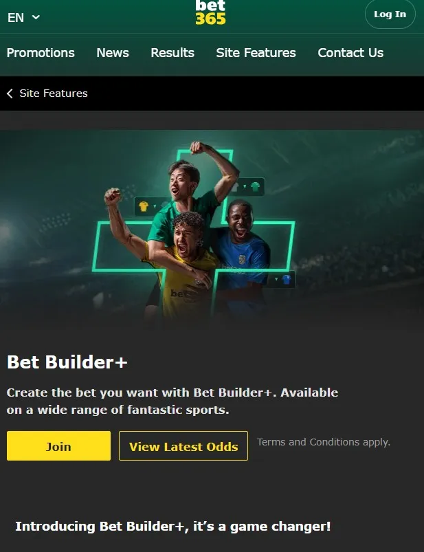 Bet365 bet builder