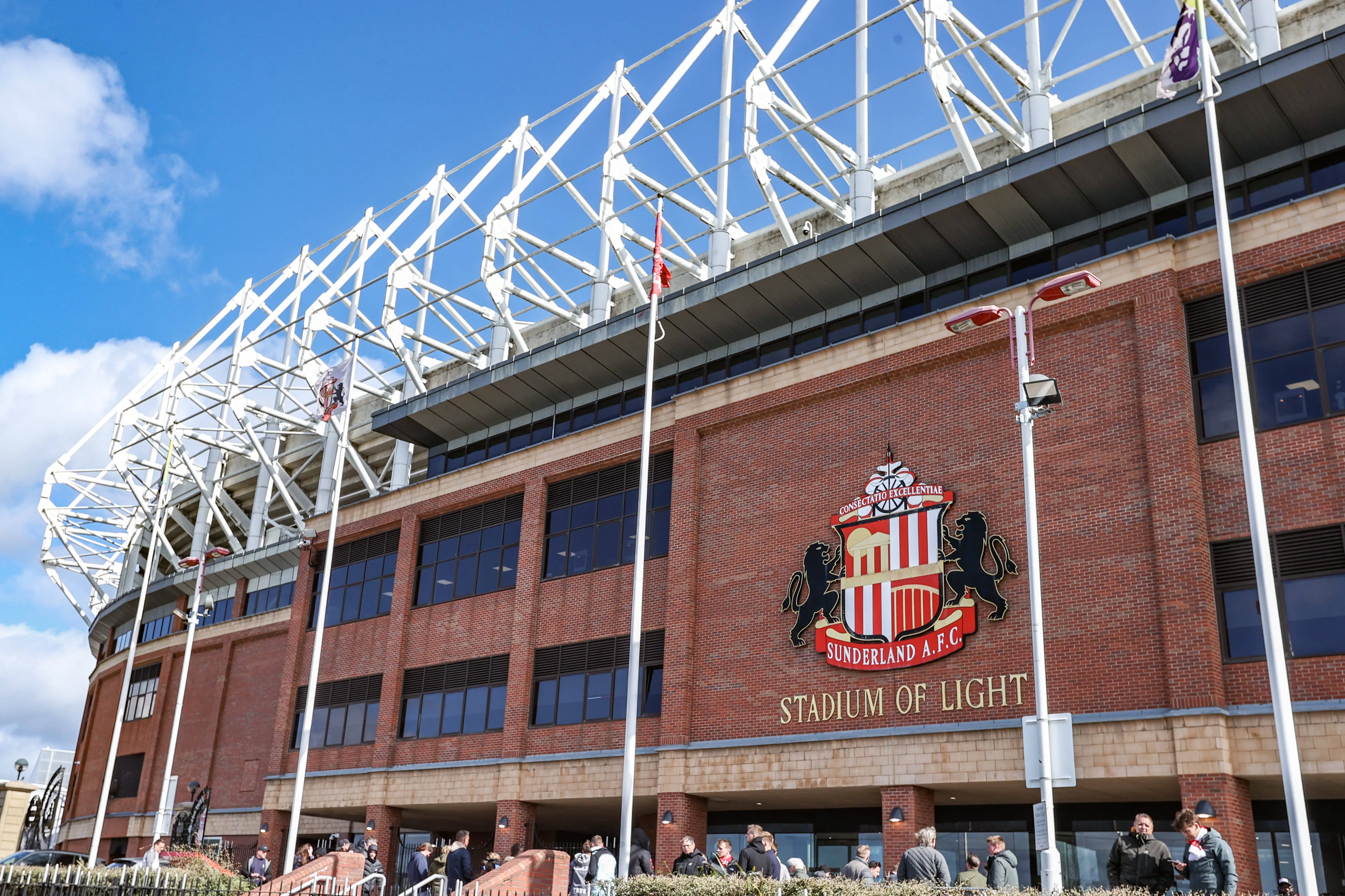 View outside the Stadium of Light 