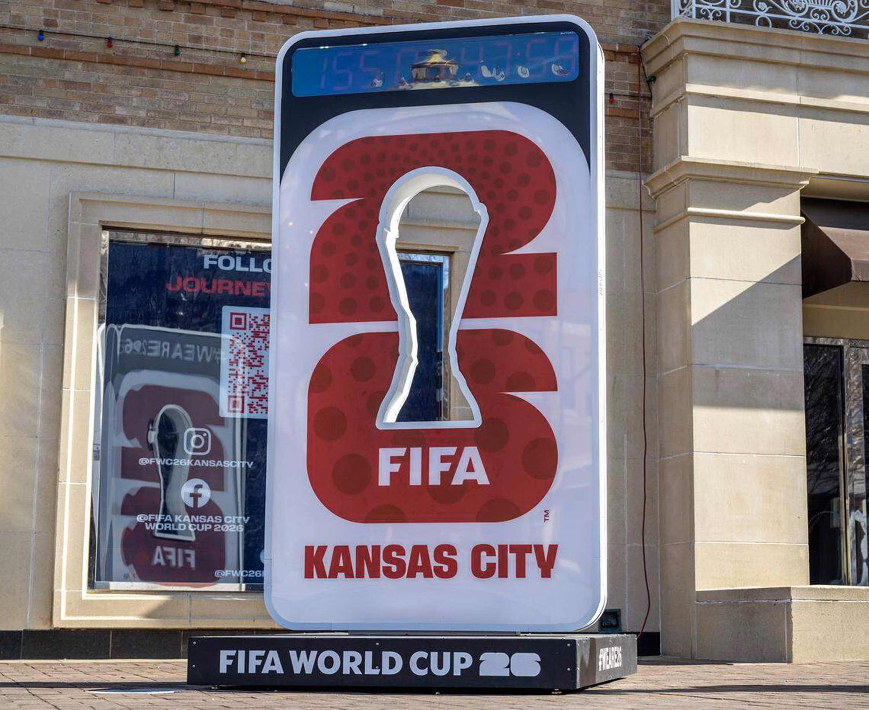 2026 World Cup sign in Kansas City