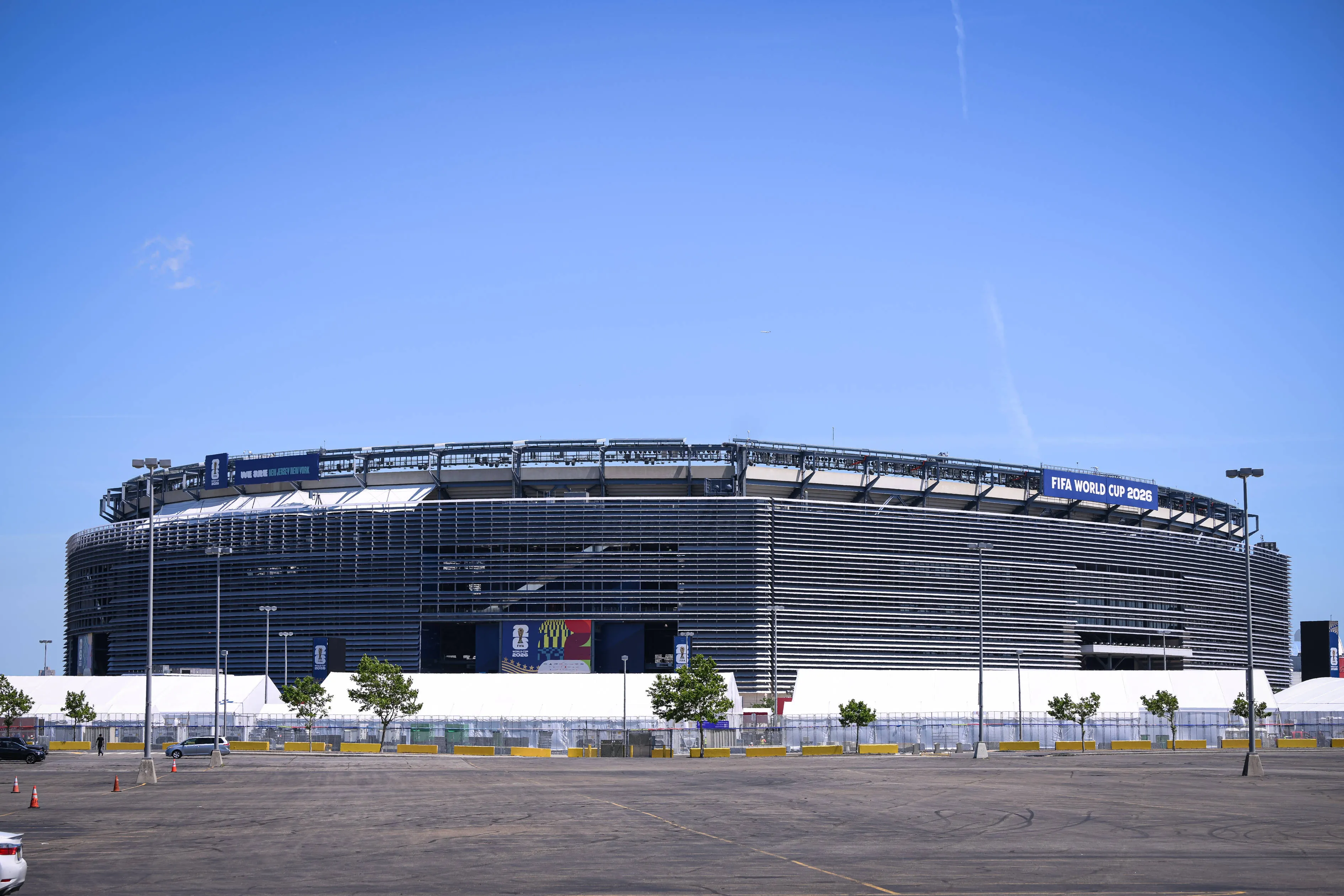 View outside MetLife Stadium, set to host the 2026 World Cup final on July 19th