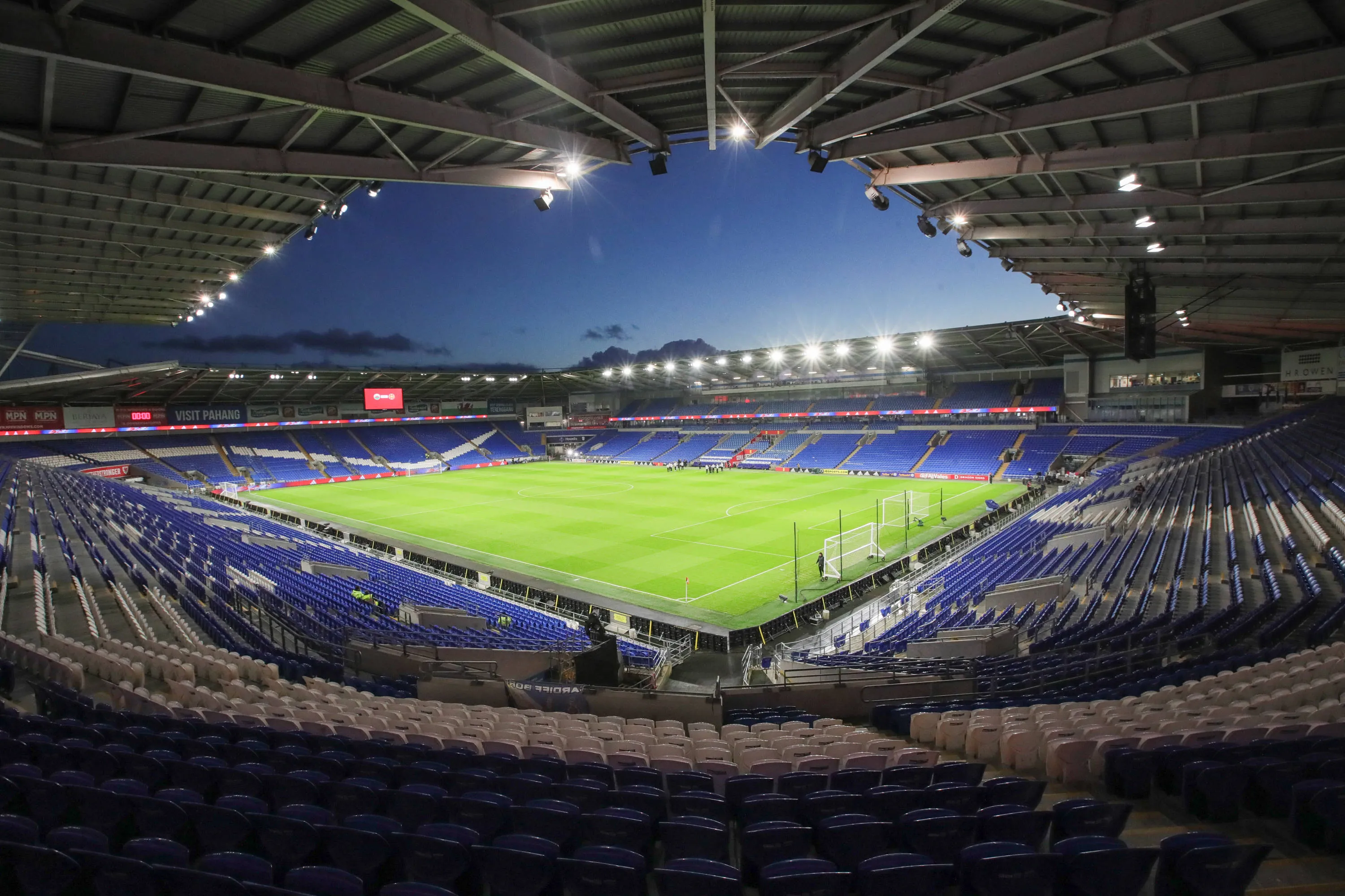 A general view inside of the Principality Stadium, Cardiff