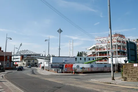 Concrete pour takes centre stage in latest Kop Stand update as Racecourse Ground footage emerges