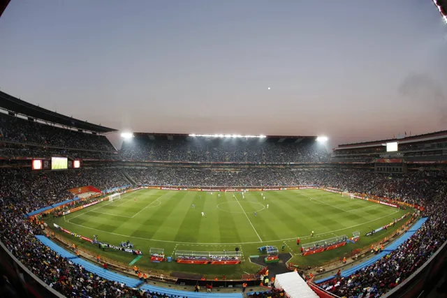 A shot of Ellis Park from high up, inside the stadium | One of the biggest stadiums in Africa