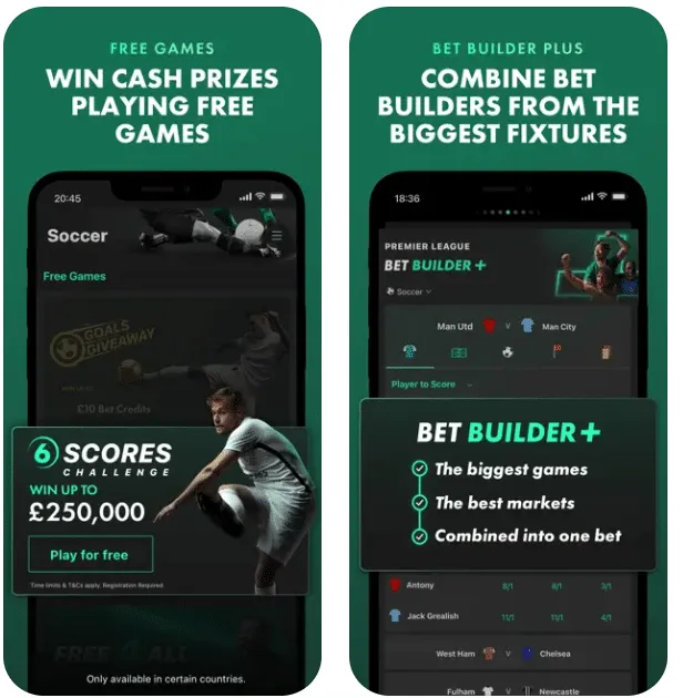 bet365 app for football betting UK