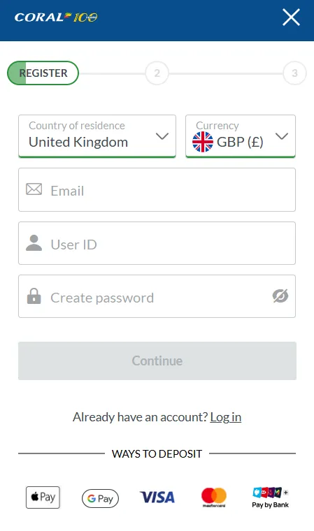 2. Enter your personal information on the registration form