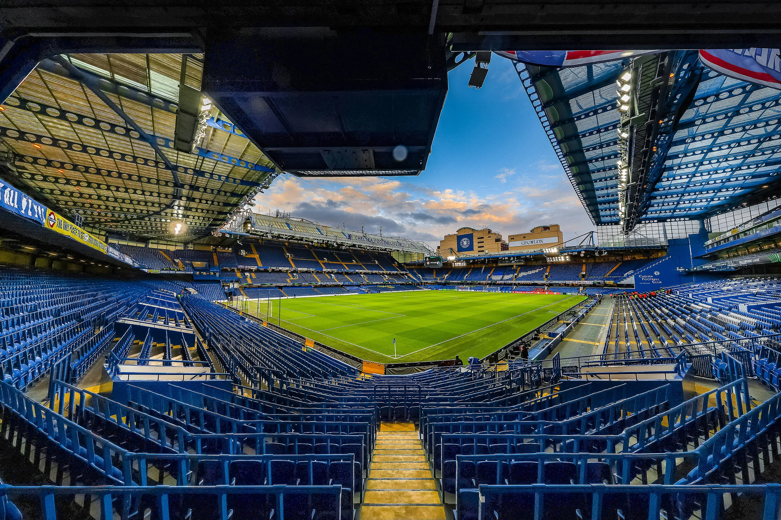 View inside Stamford Bridge