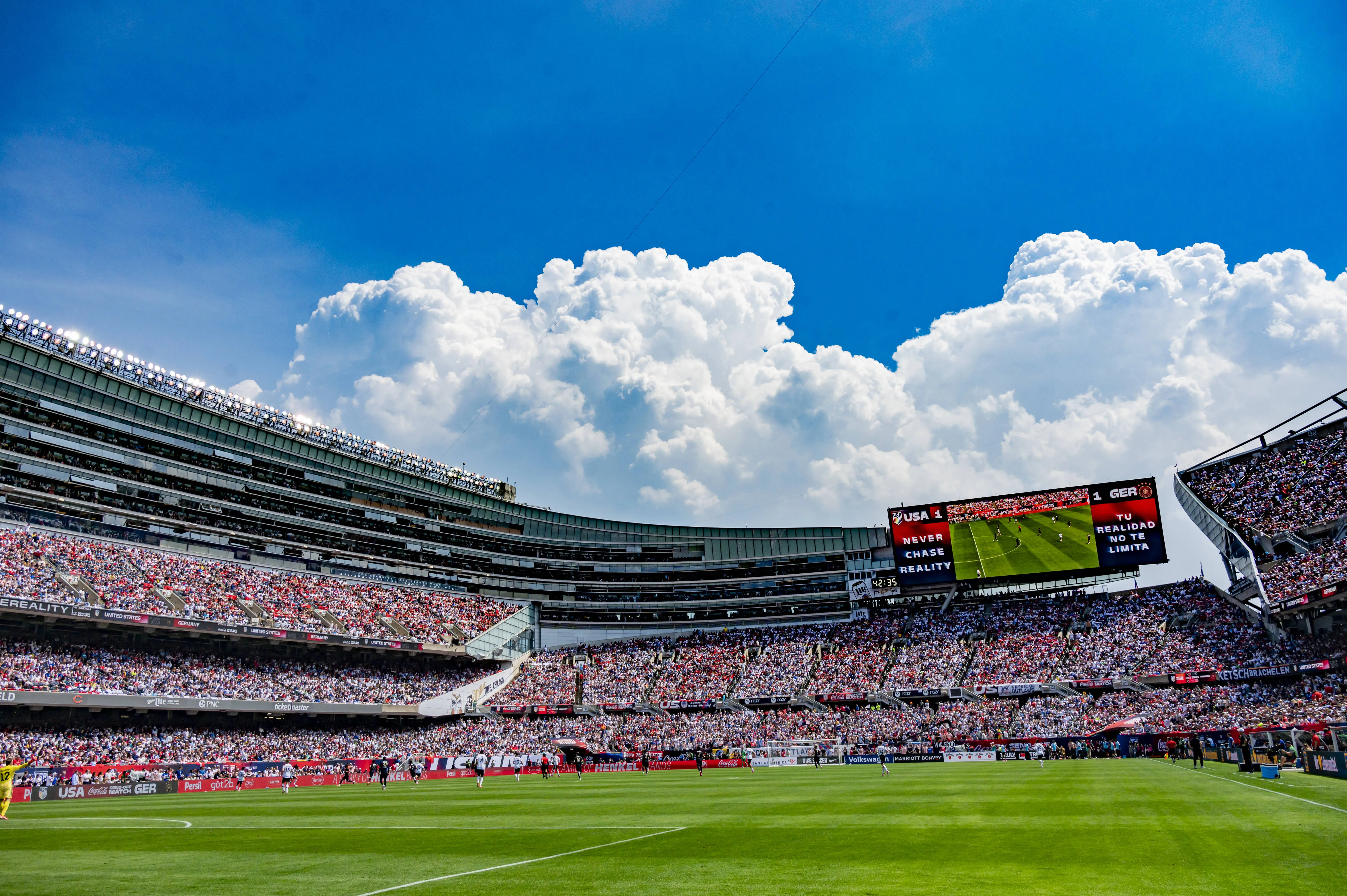 Soldier Field isn't a venue for the 2026 World Cup but also hosted a warm-up friendly between Germany and US
