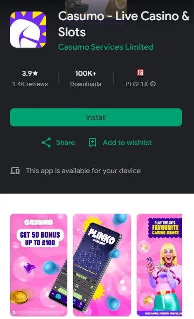 casumo app download on google play