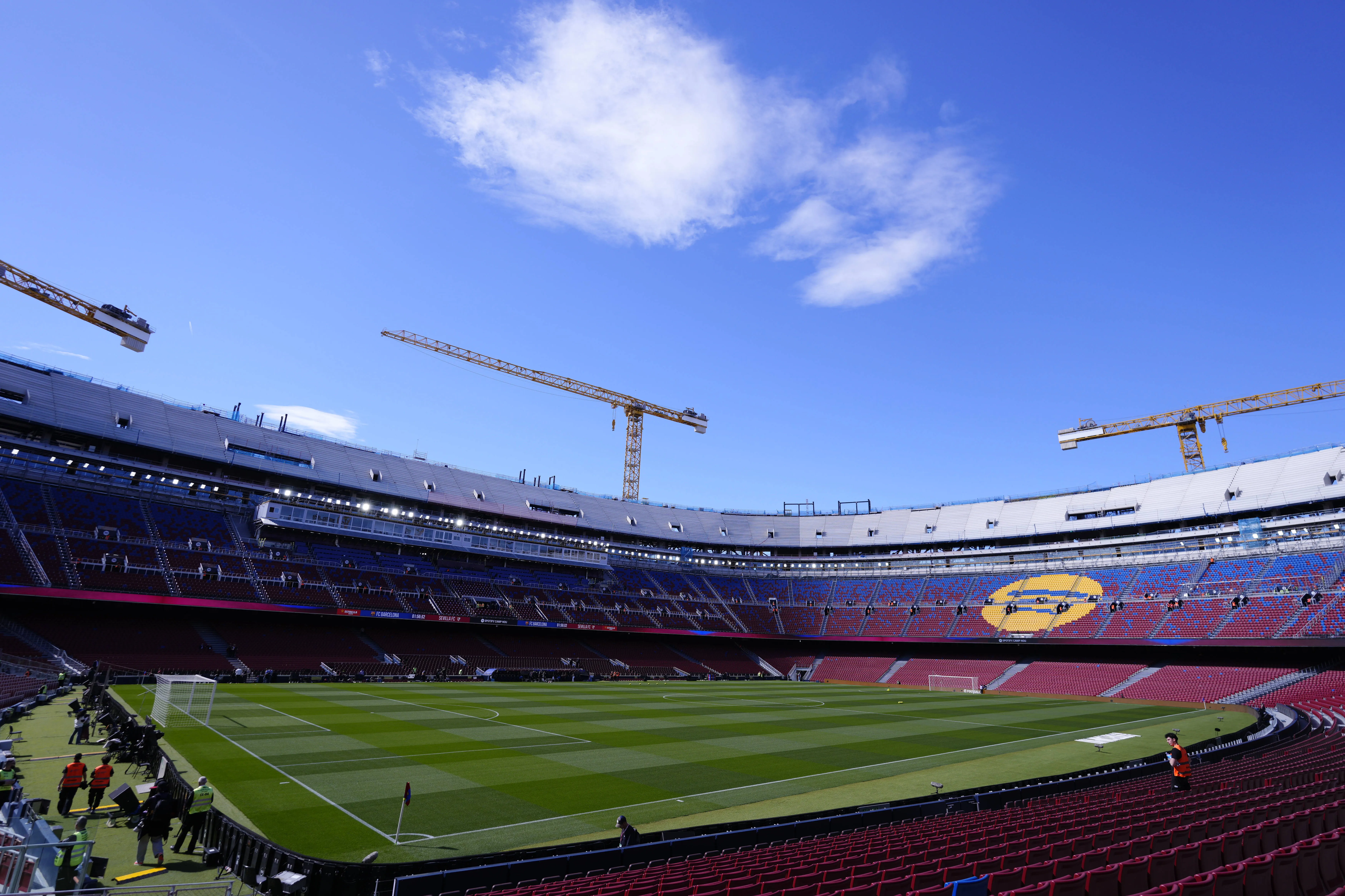 View inside the Camp Nou