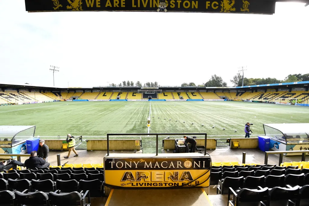 The plastic pitch at the Tony Macaroni Arena