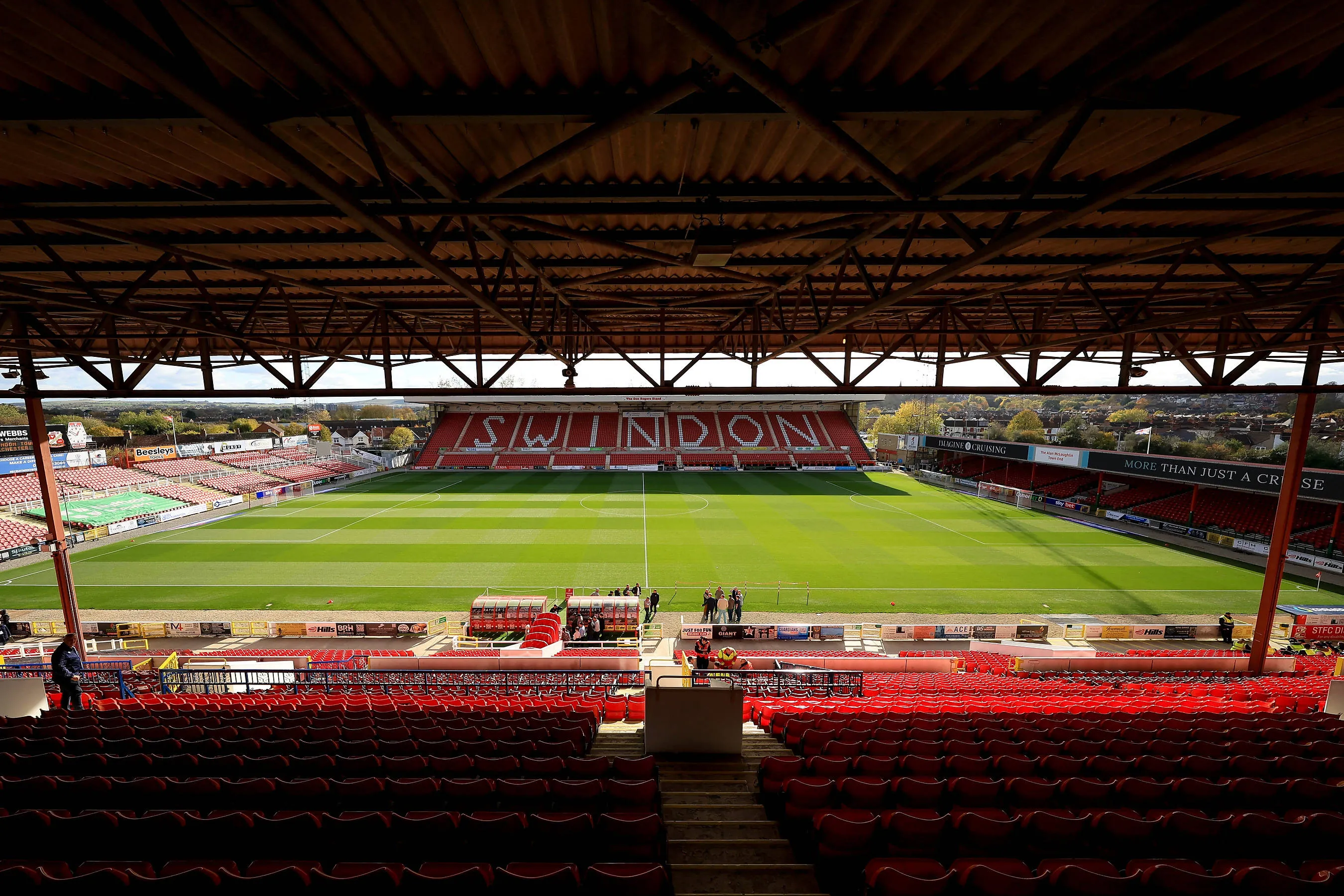 General view inside the County Ground 