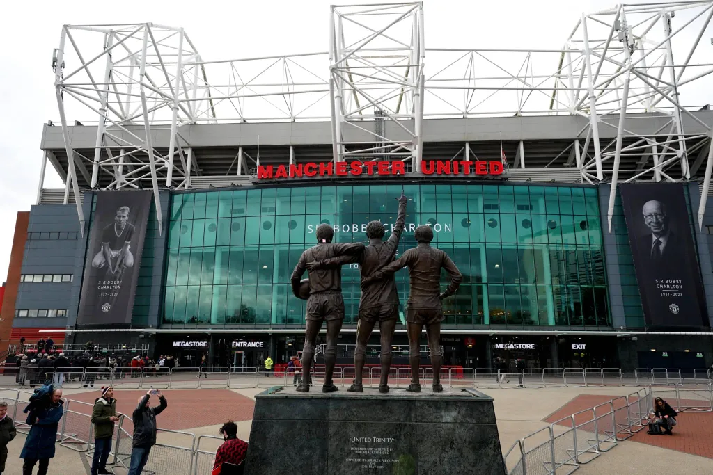 The United Trinity Statue | There is now a Sir Bobby Charlton mural at Old Trafford, too 