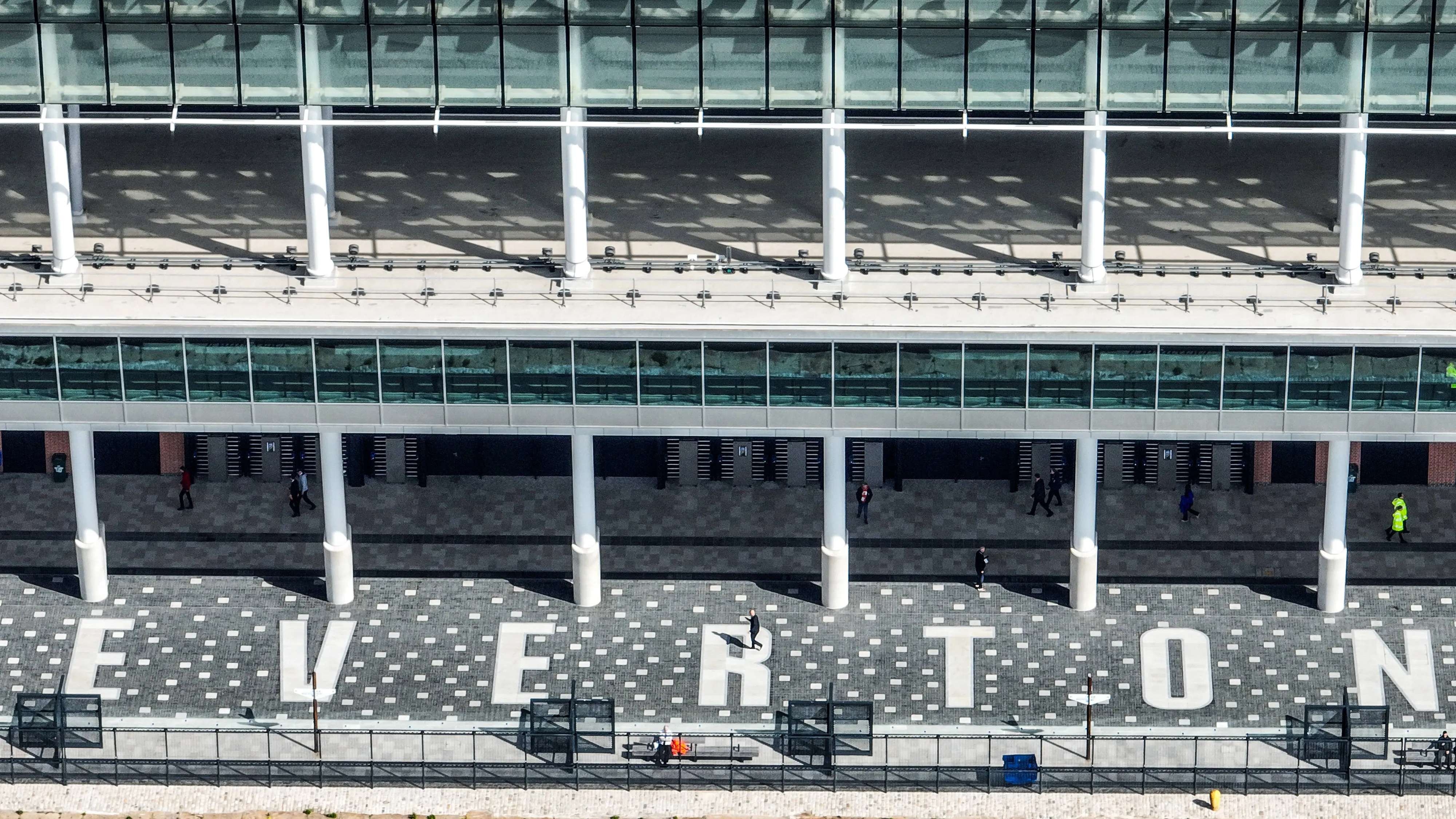 An aerial view near Hill Dickinson Stadium