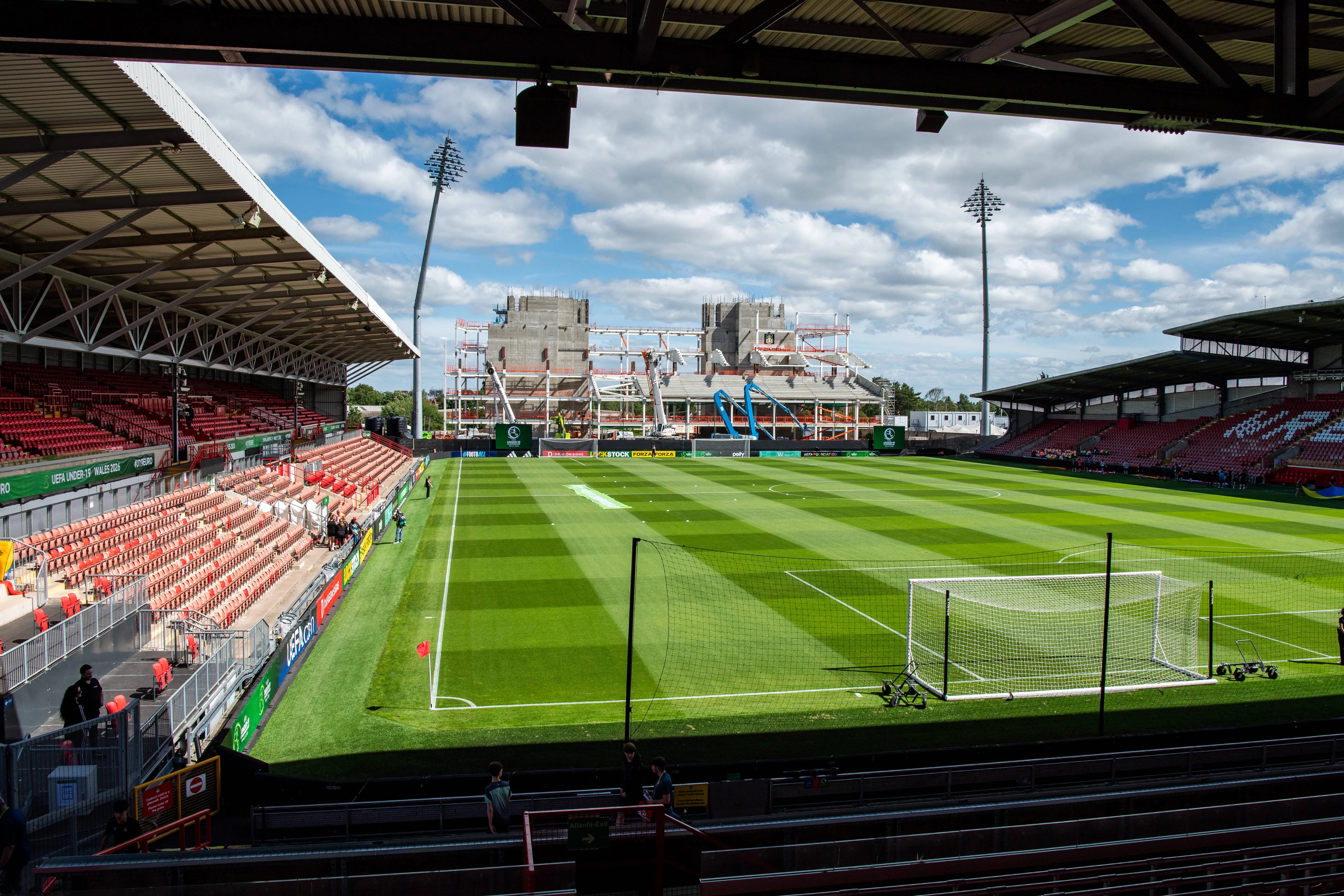 Latest Kop Stand redevelopment footage shows upper terracing taking shape at the Racecourse Ground