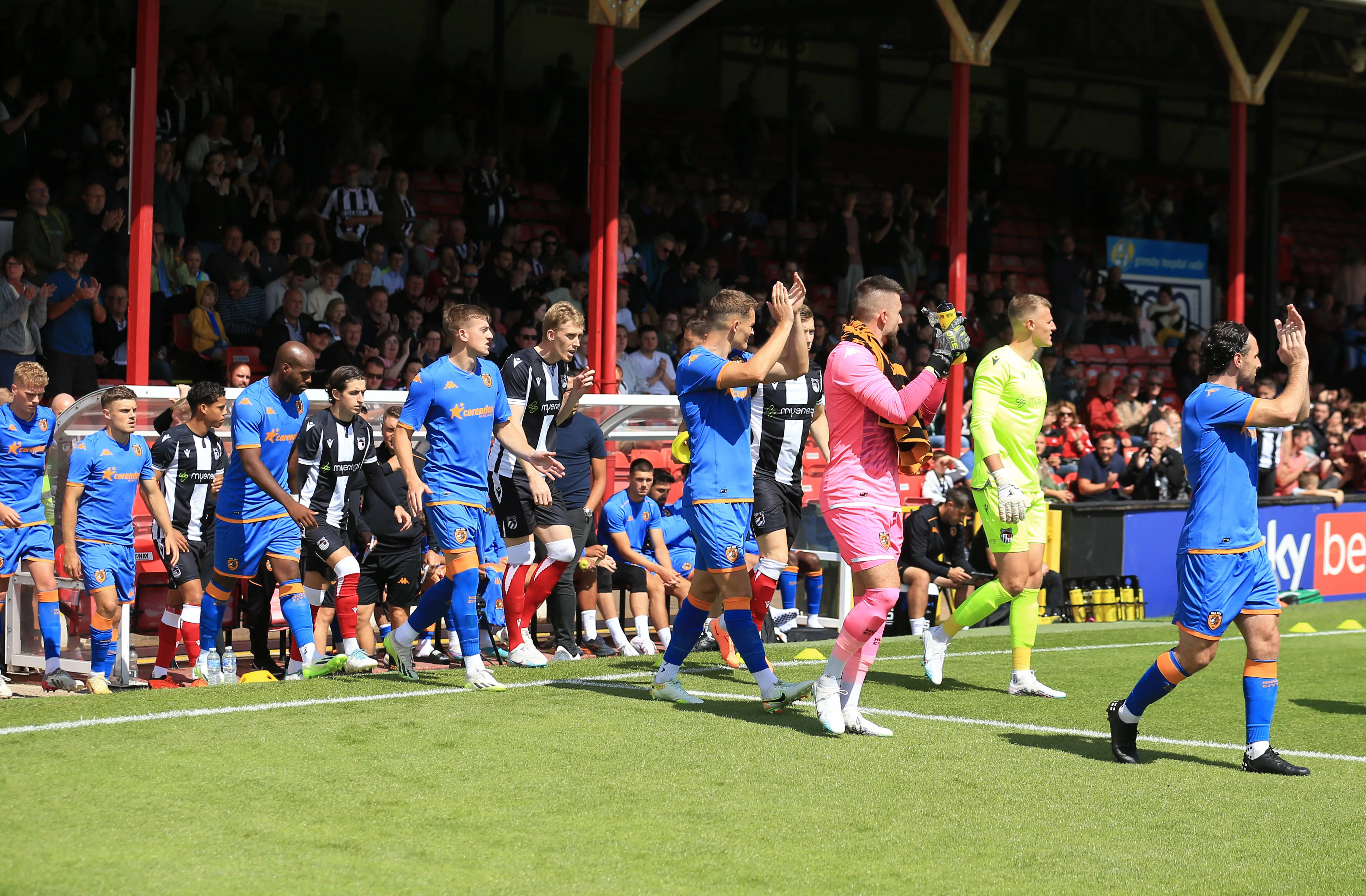 Hull City vs Grimsby Town in a pre-season friendly back in 2023