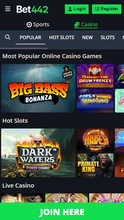 bet442 casino games