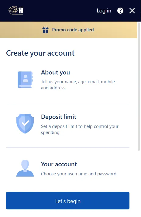 Step 3 - Fill in your details