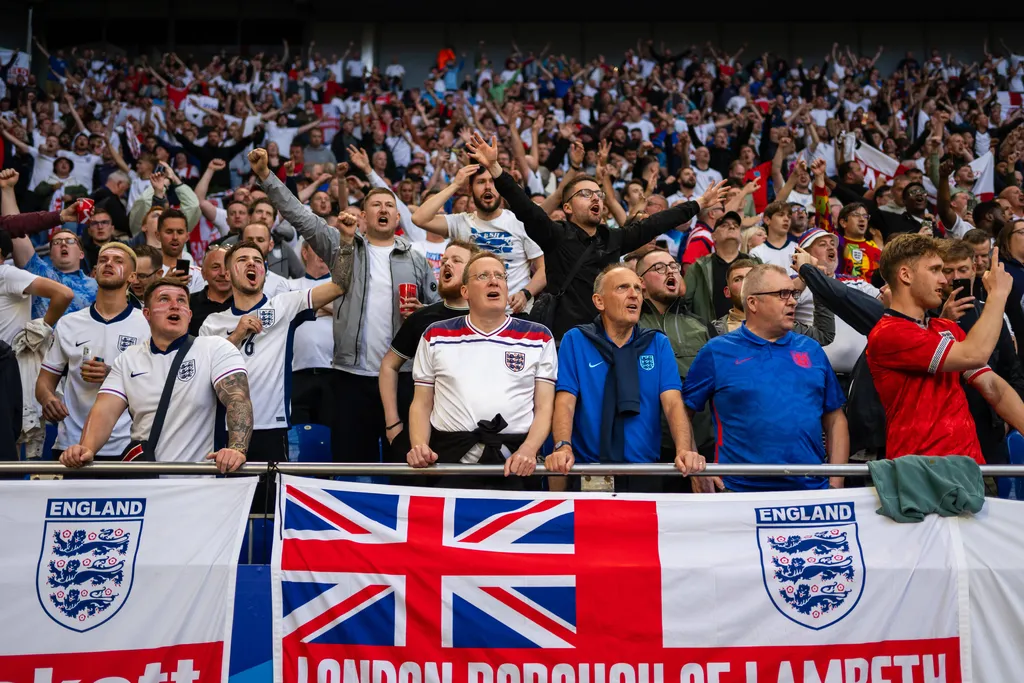 England fans in Riga