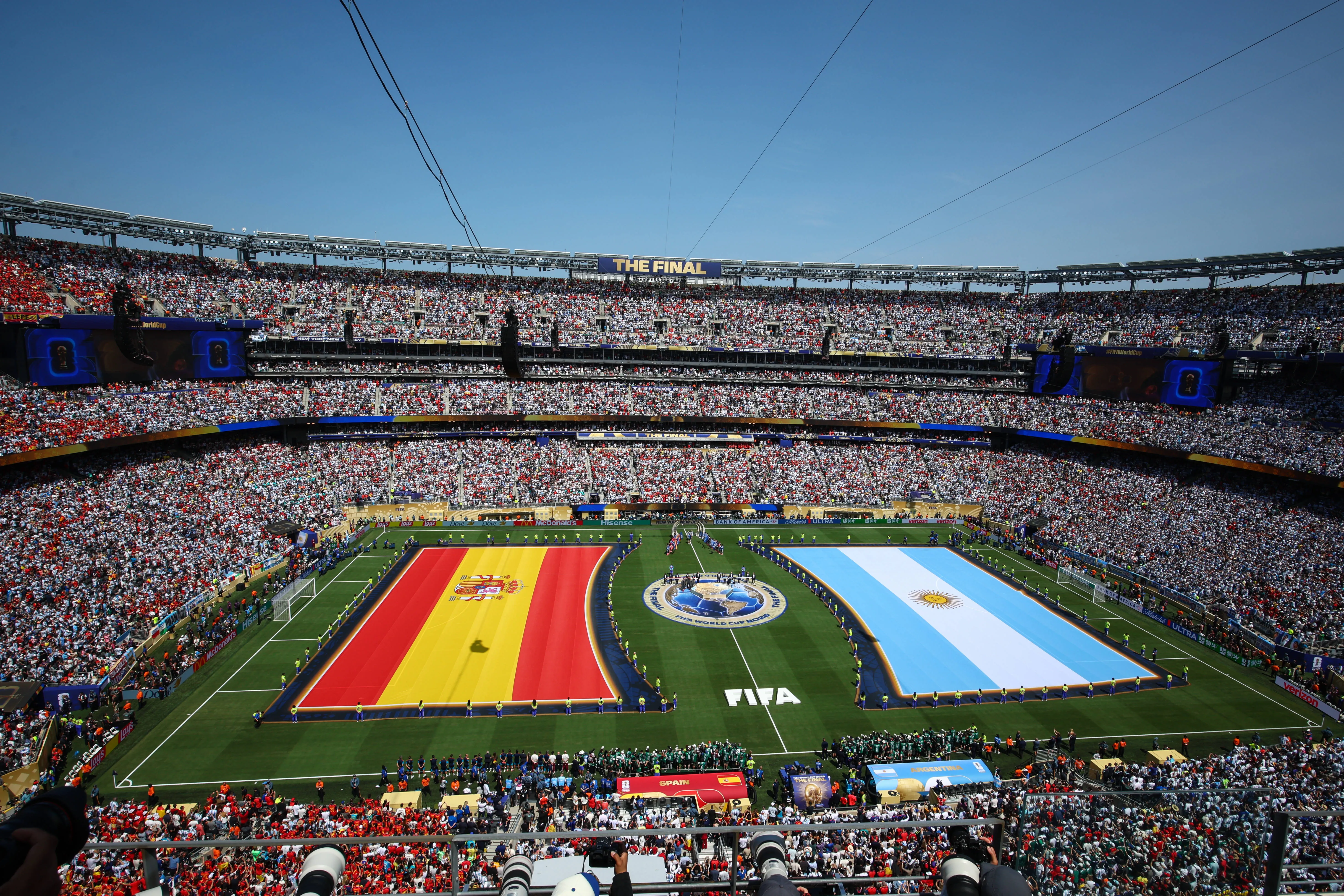 MetLife Stadium hosted the final between Spain and Argentina