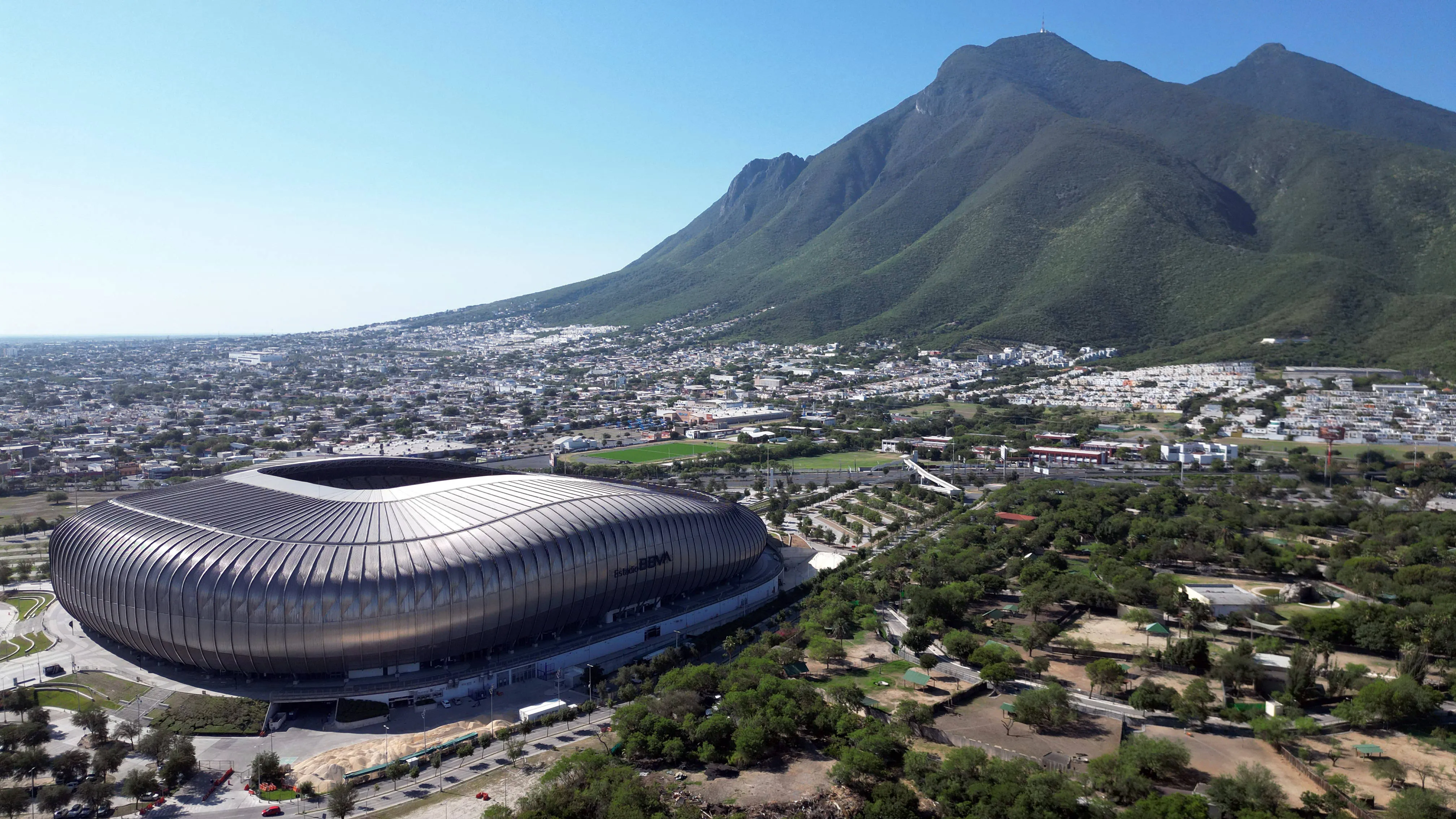 View of Estadio BBVA in Guadalupe, Mexico could see temperatures of 37&ndash;40&deg;C