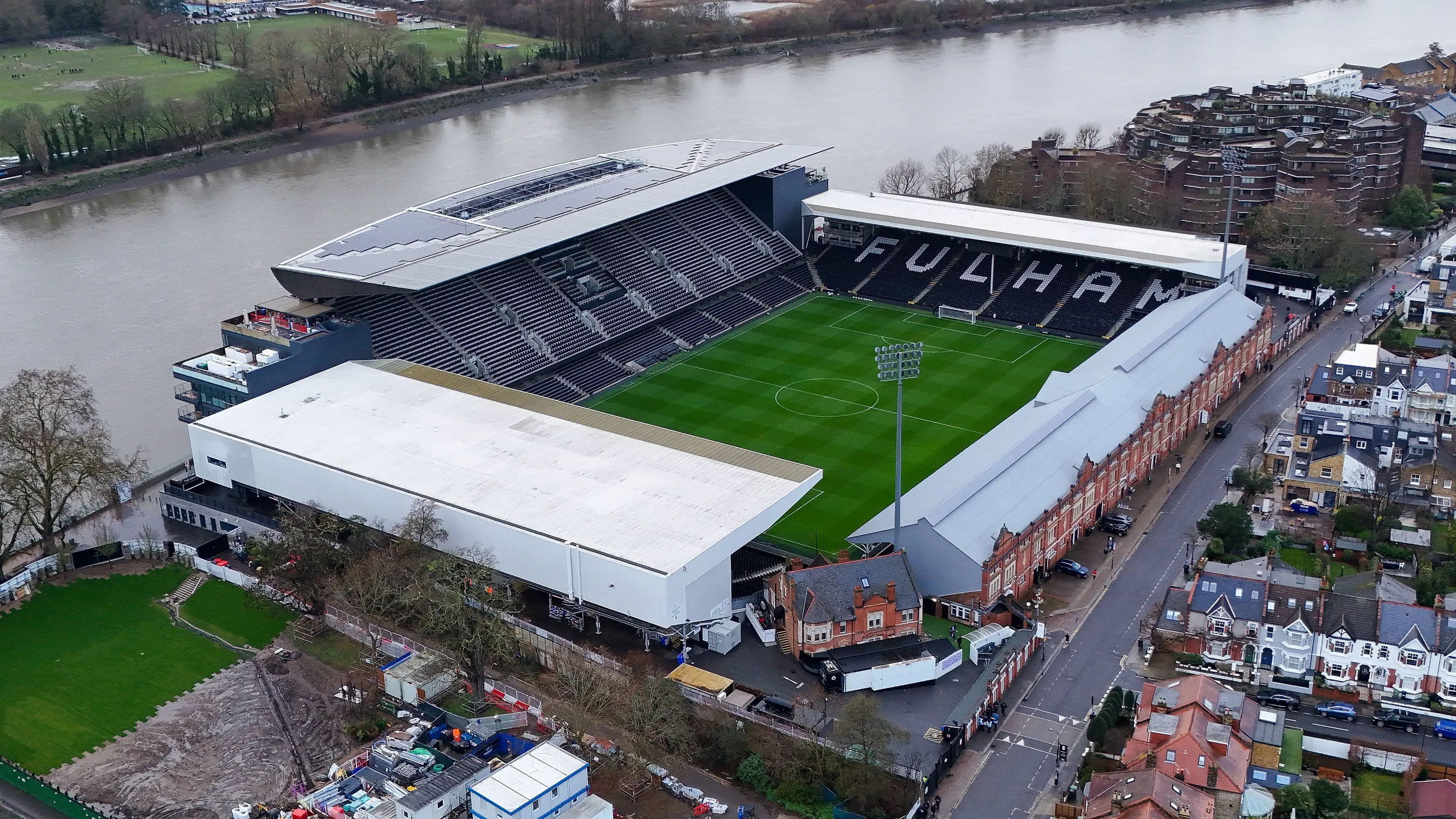 Aerial view of Craven Cottage 