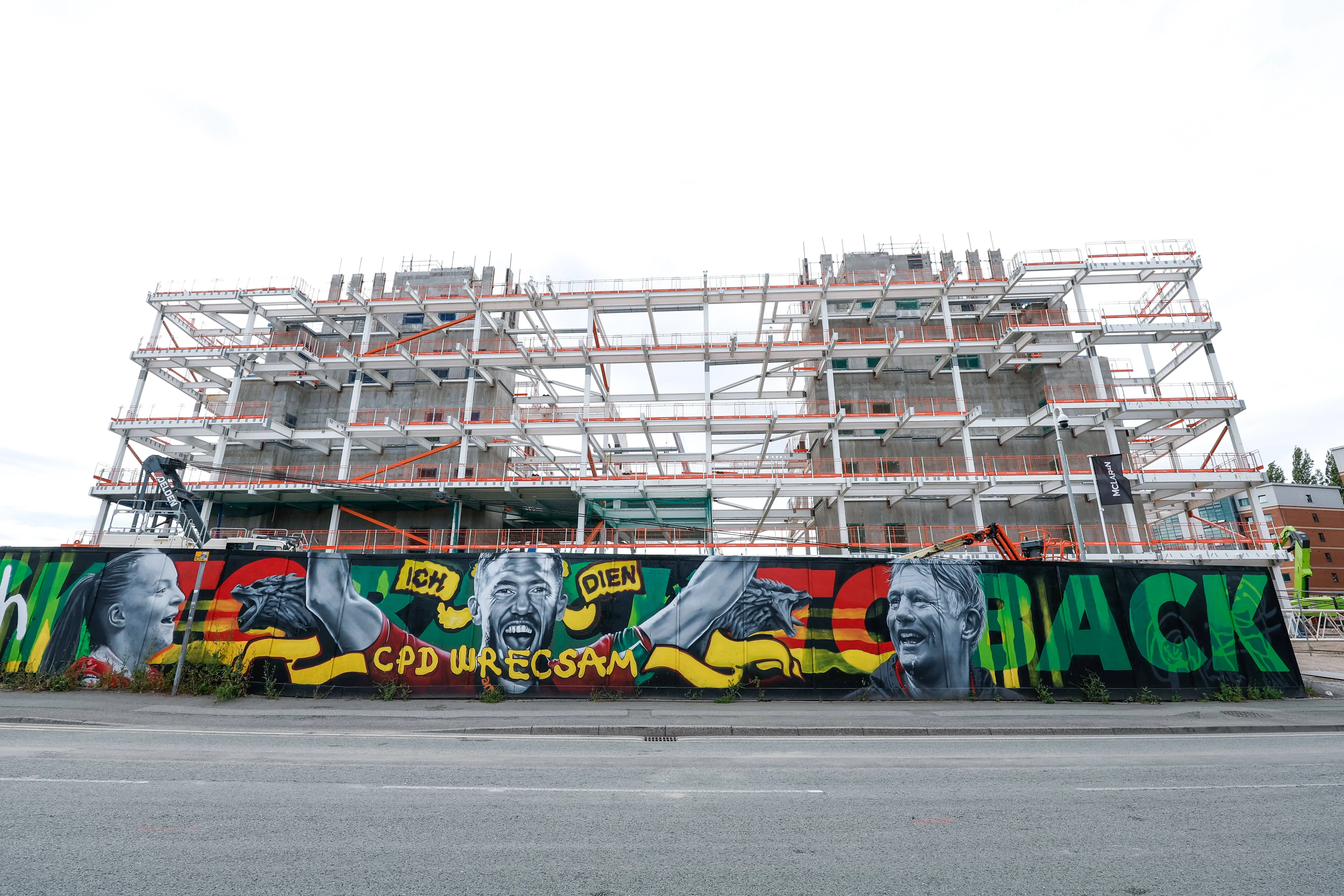 New Kop Stand construction footage highlights top‑floor progress as Wrexham await next phase