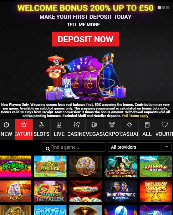 BritainBet casino UK new customer offers