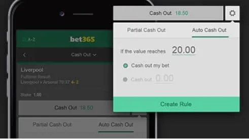 bet365 cashout mobile