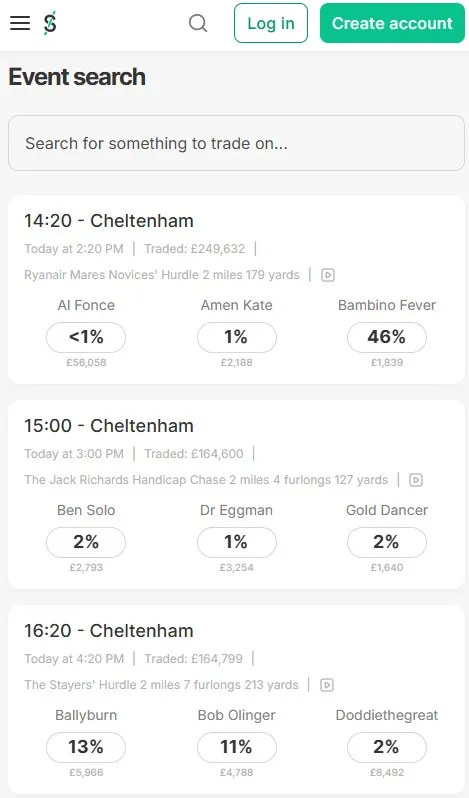 smarkets review, event search filter