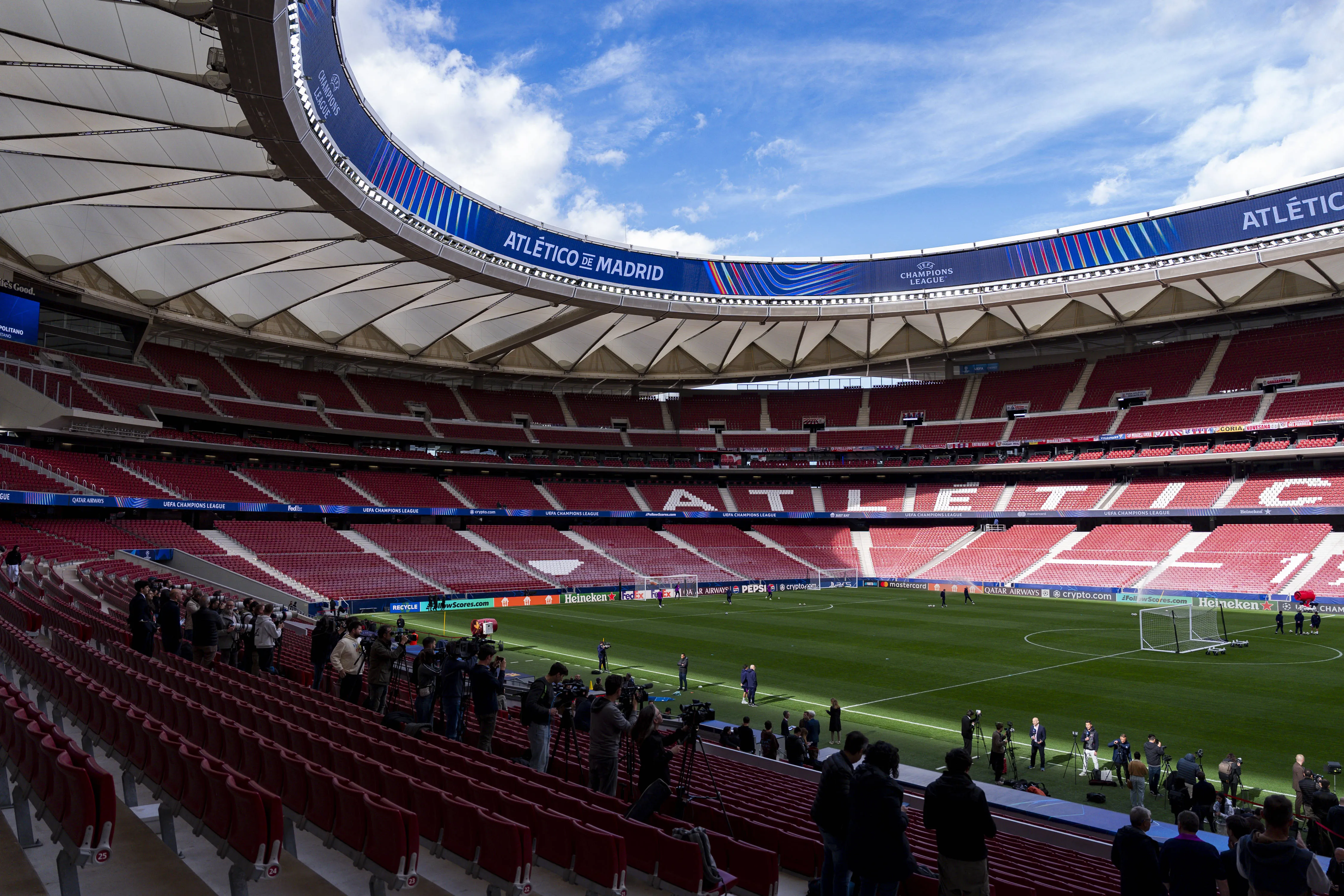 View insidide the Metropolitano Stadium