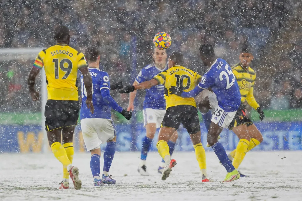 Premier League game in the snow | Premier League winter break 2024