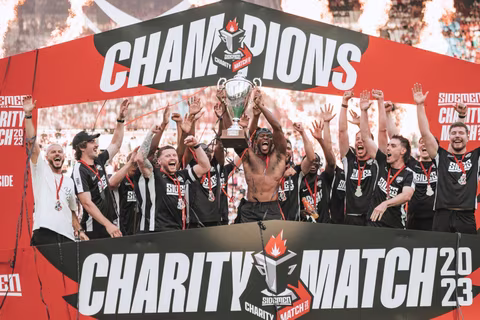 How much money did the Sidemen Charity match raise?