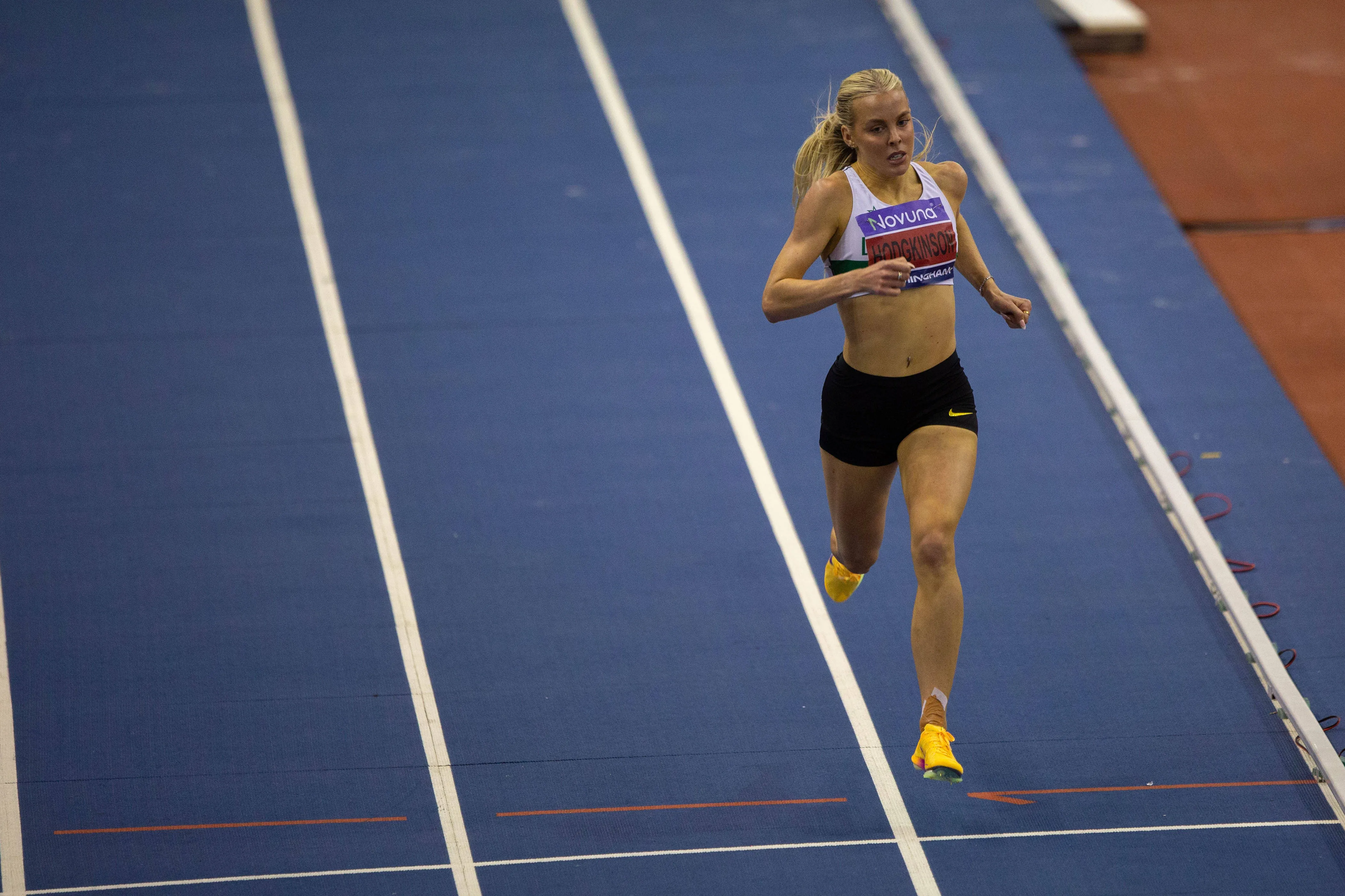 Keeley Hodgkinson in action in the women's 800m heats