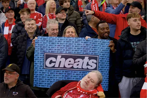 &ldquo;Mauled by the cheaters&rdquo; &ndash; Every chant heard during Man City&rsquo;s 3-0 win over Liverpool at Anfield