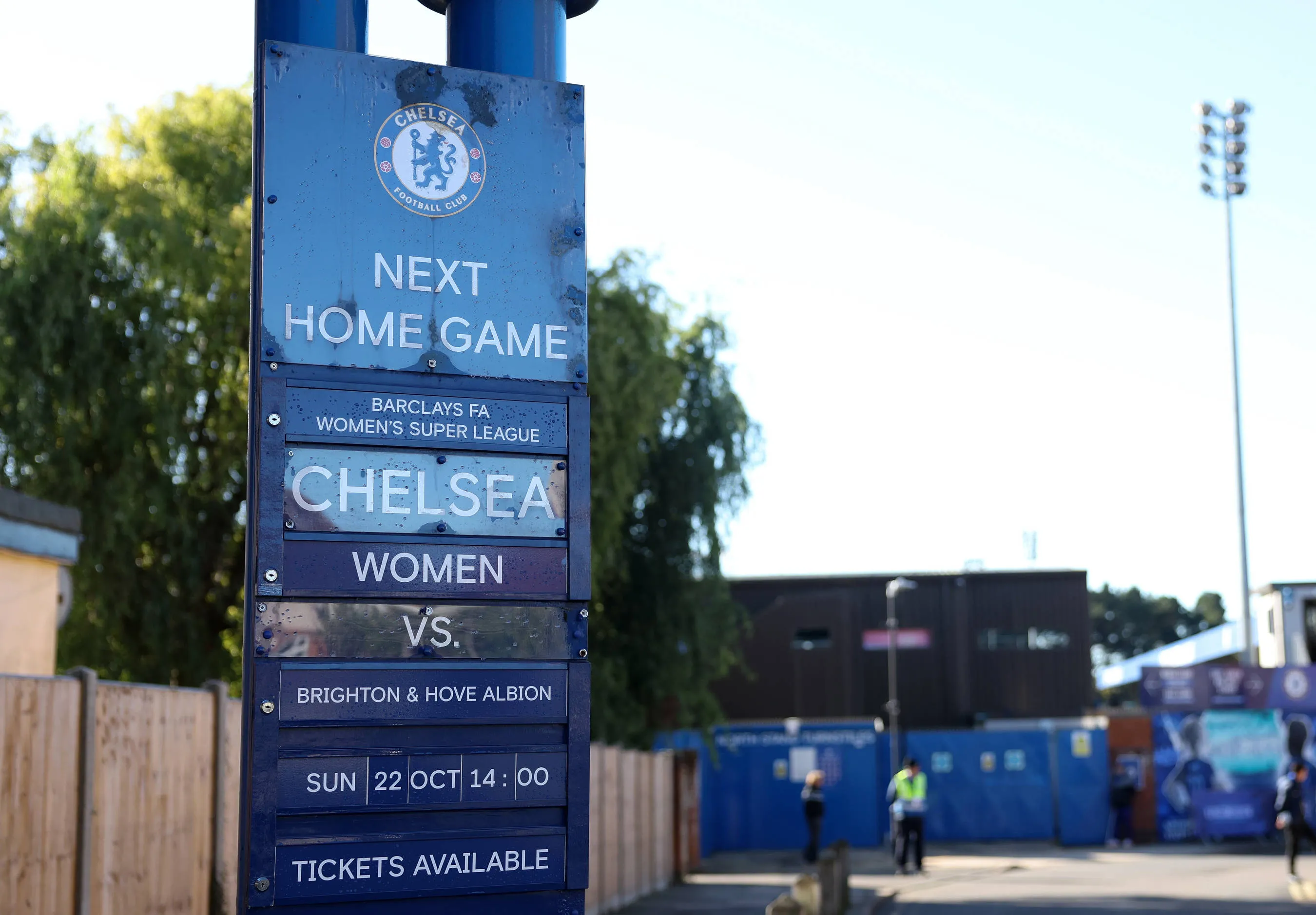 A general view outside Kingsmeadow before Womens Super League match between Chelsea and Brighton