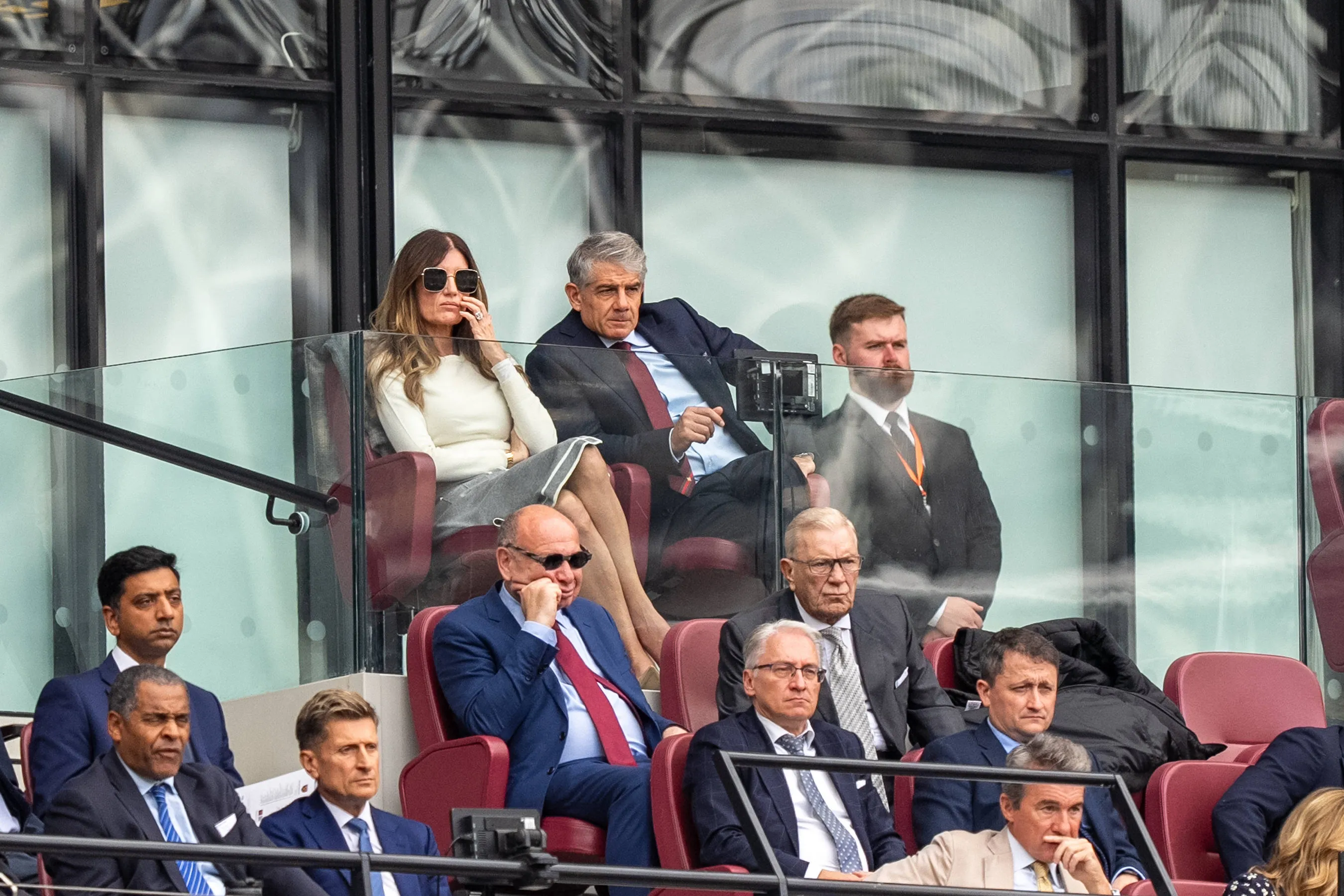 Karen Brady during a West Ham match at the London Stadium 