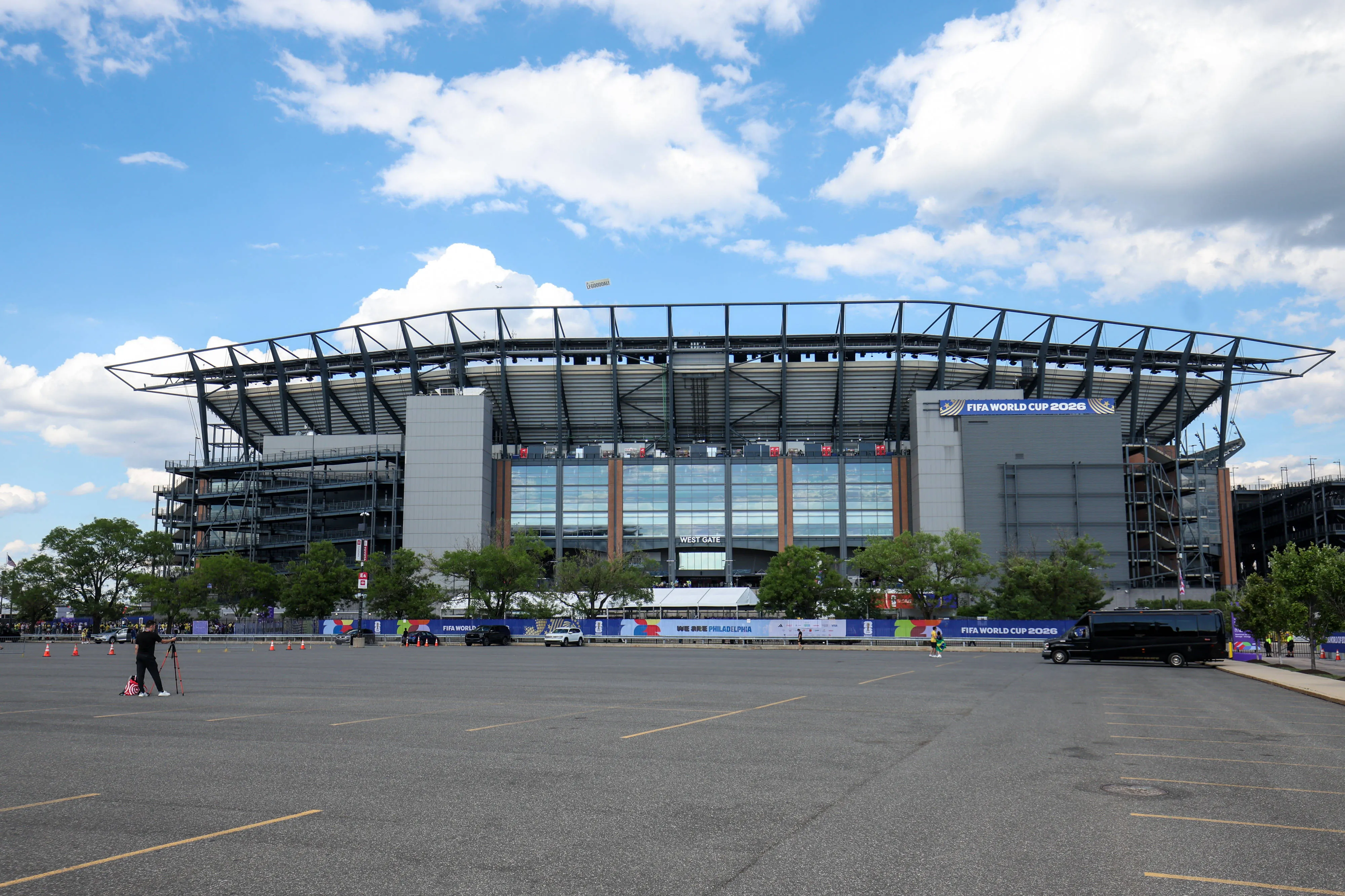 View outside Philadelphia Stadium during the 2026 World Cup