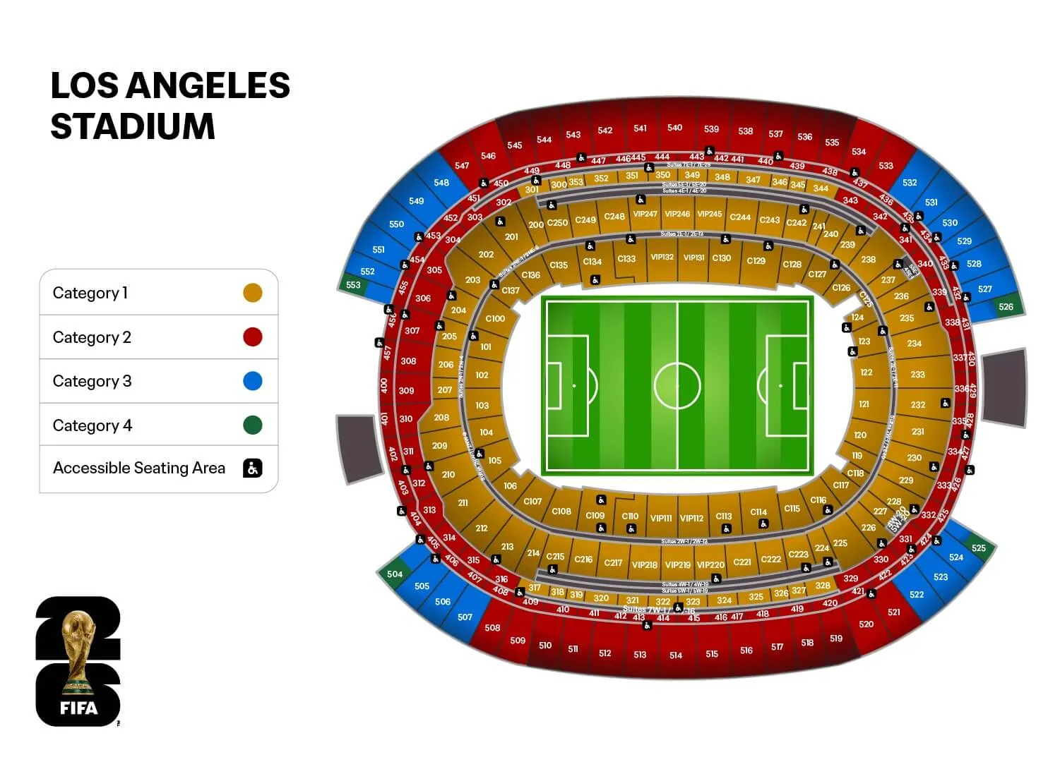 SoFi Stadium seat map