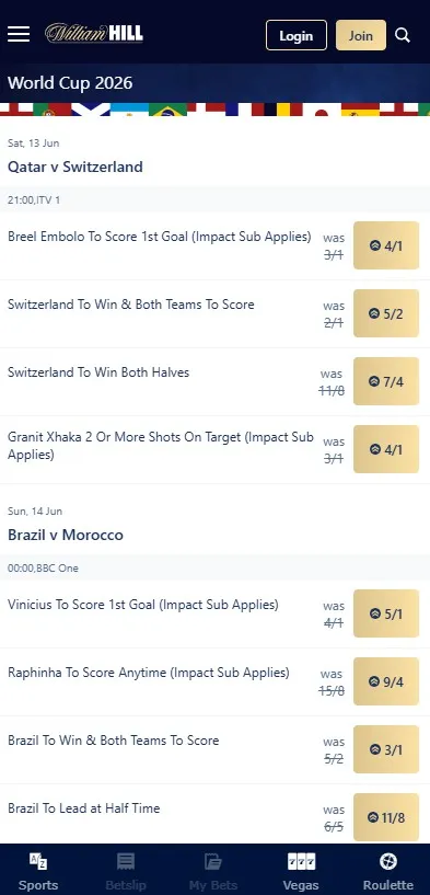 william hill world cup boosted odds