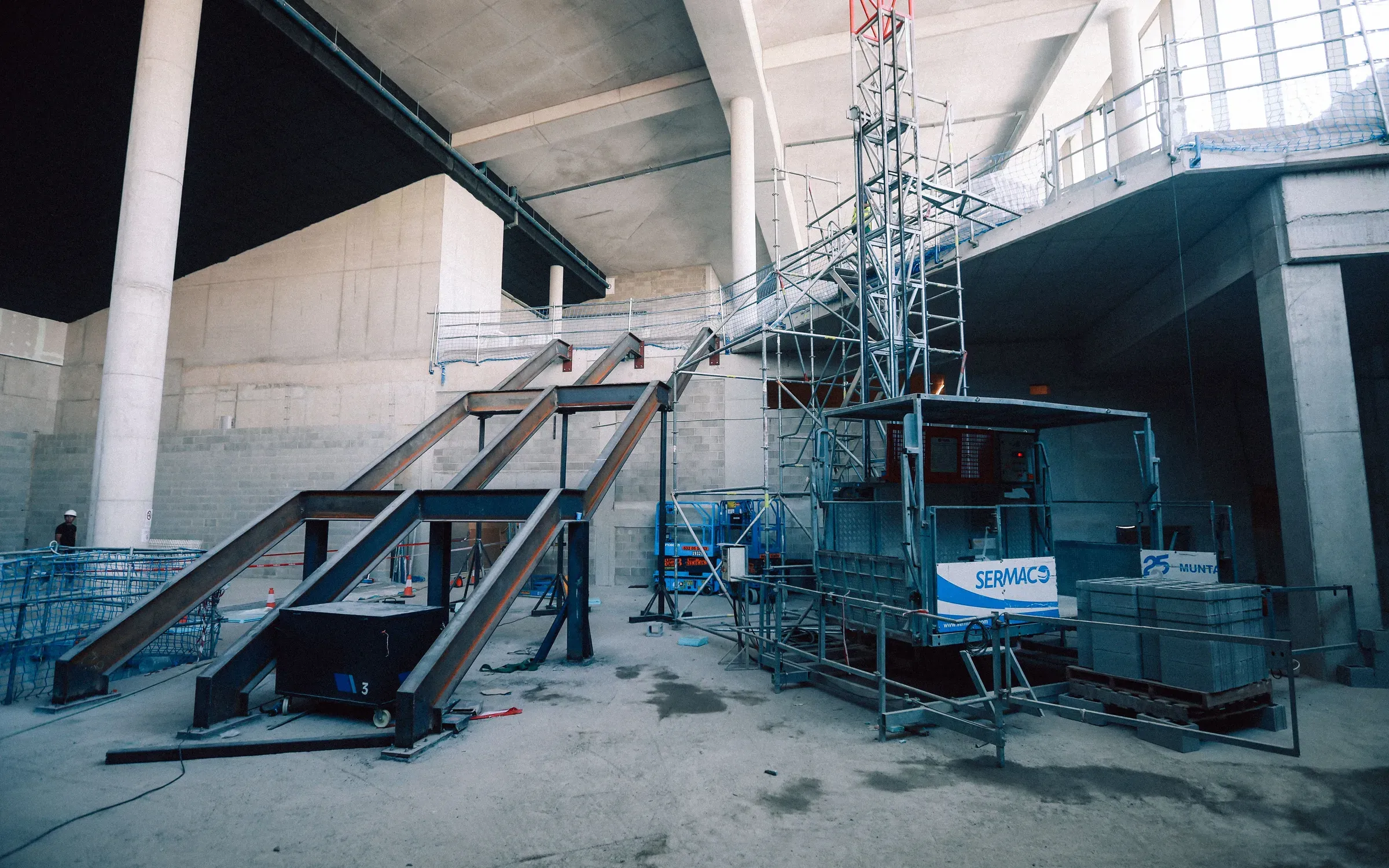 Construction works at the Camp Nou