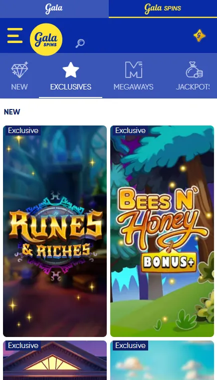 Gala Spins 100 free spins welcome offer