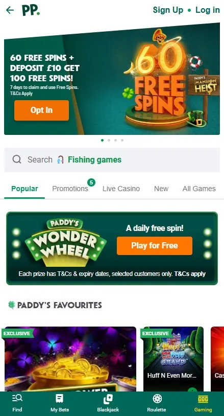 paddy power casino welcome offer