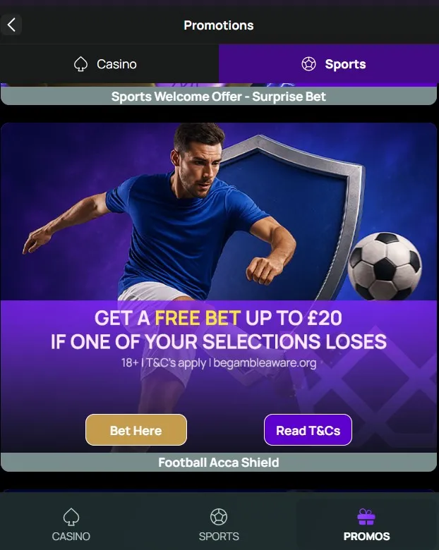 Kwiff acca shield for existing customers