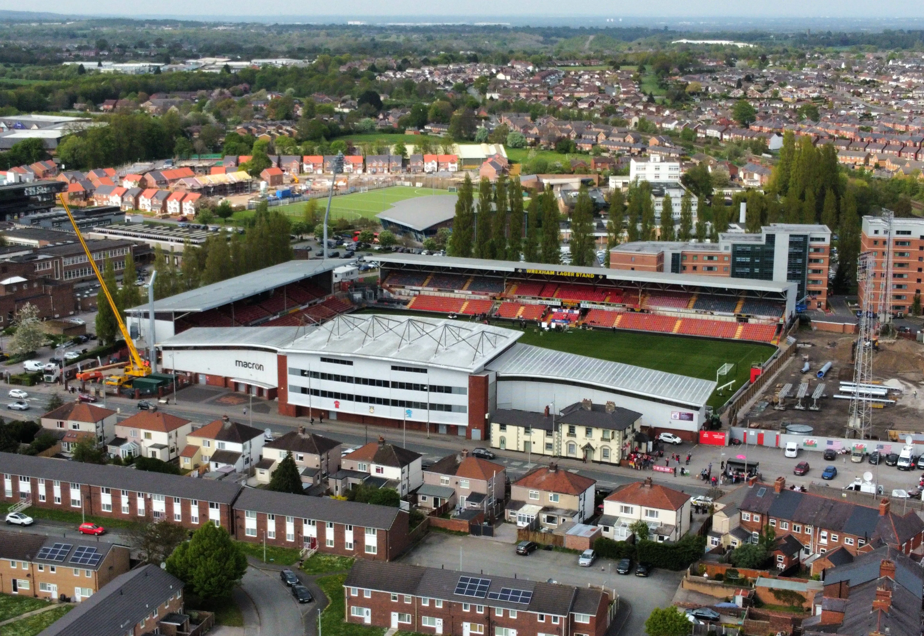 New footage shows just how impressive Wrexham&rsquo;s Racecourse Ground transformation has been since 2023
